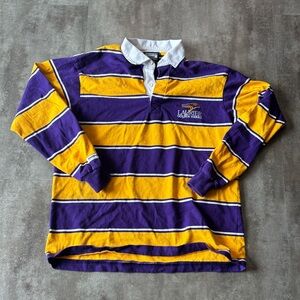 Barbarian Rugby Wear Laurier Golden Hawks Polo Sweater Mens Medium